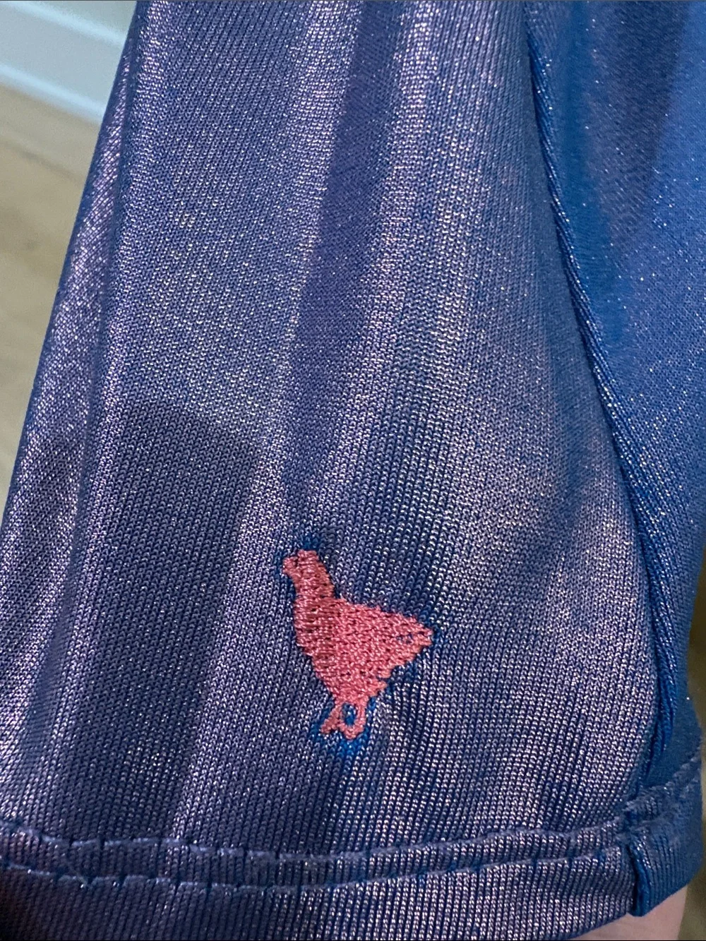 Pink Chicken Purple Lame Dress